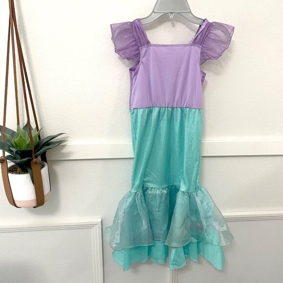 Disney Collection Ariel Roleplay Girls Dress Up Costume Size 5/6 - Picture 6 of 7